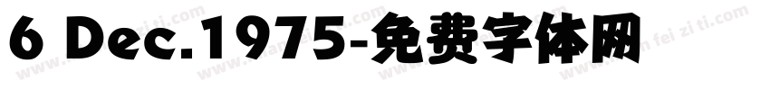 6 Dec.1975字体转换